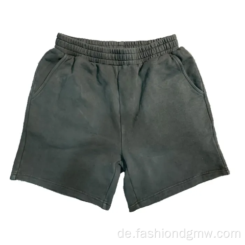 Vintage gewaschene Farbstickerei Männer Sommershorts